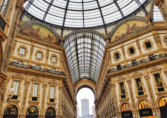 Imagen la Galería Vittorio Emanuele II.