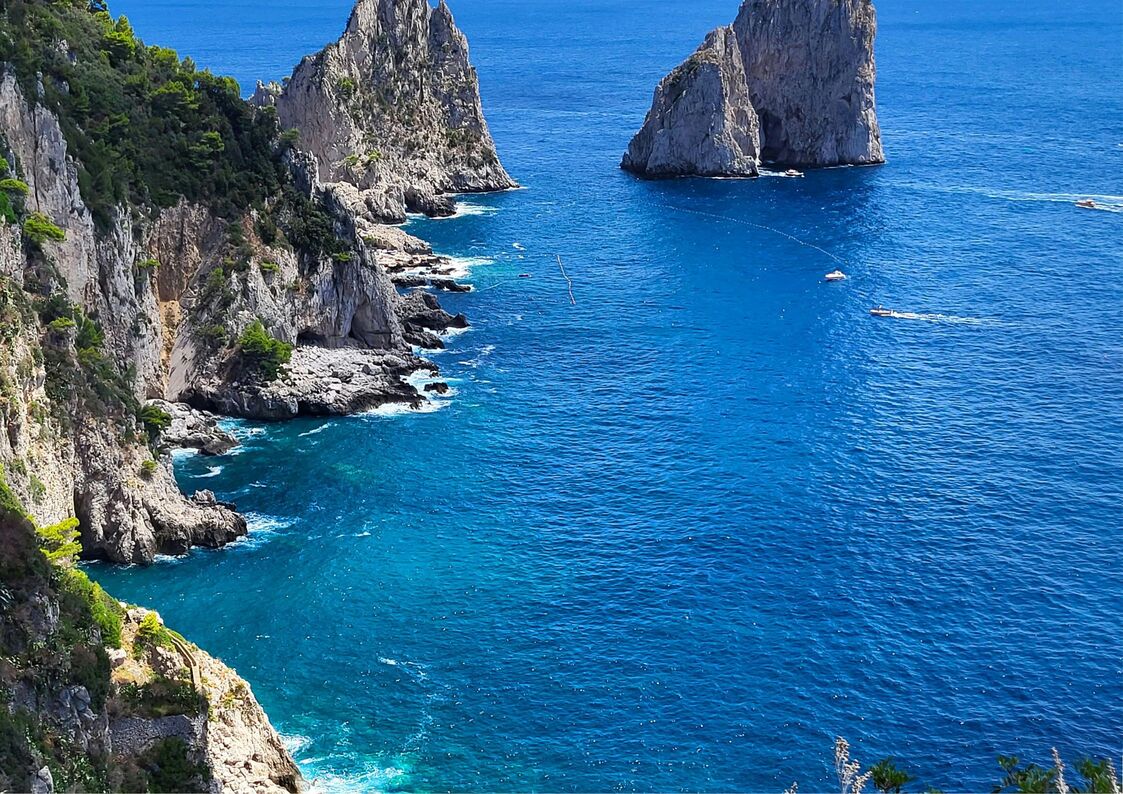Imagen de la isla Capri.