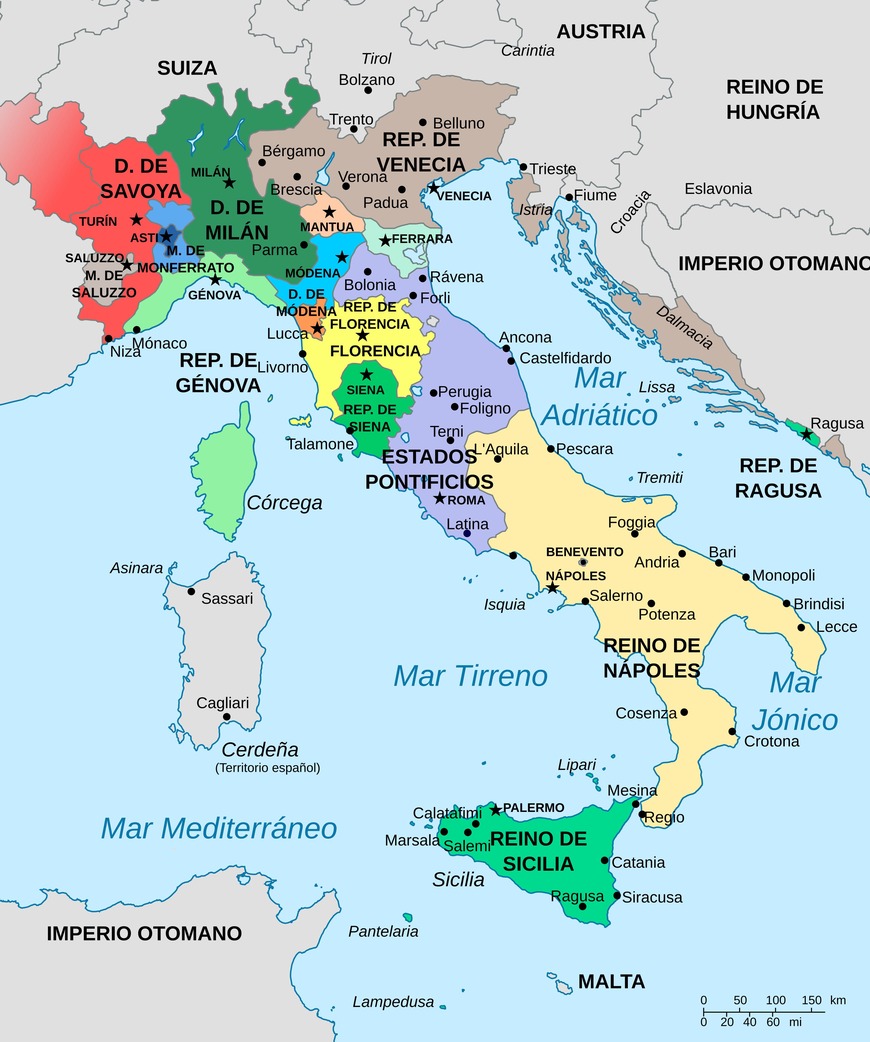 Imagen del mapa de Italia