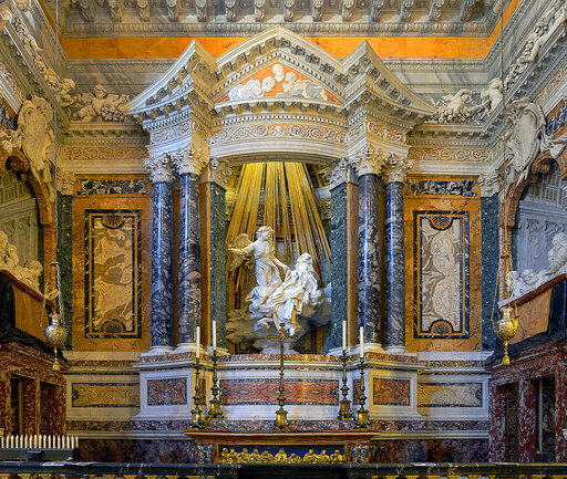 Obra de arte el Éxtasis de Santa Teresa
